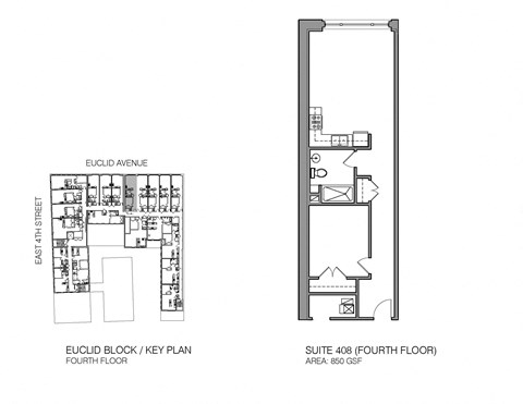 floor plan of 55 north luxury apartments to rent in the north end of boston